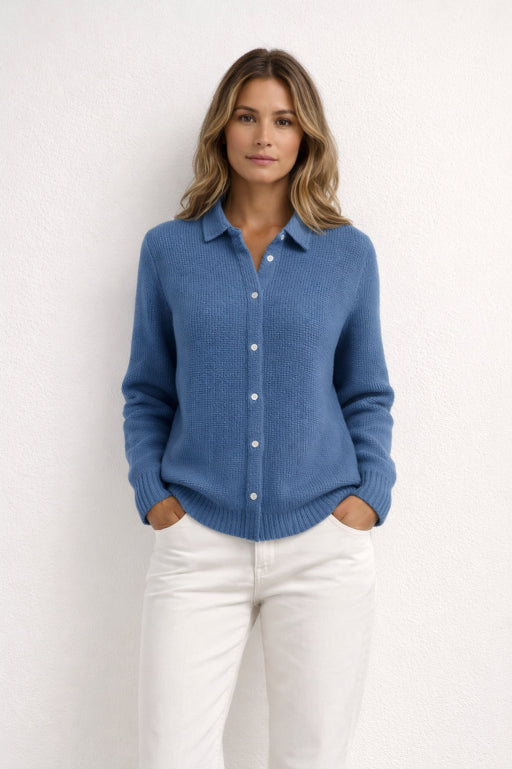 Elaine | Classic Knit Button Cardigan