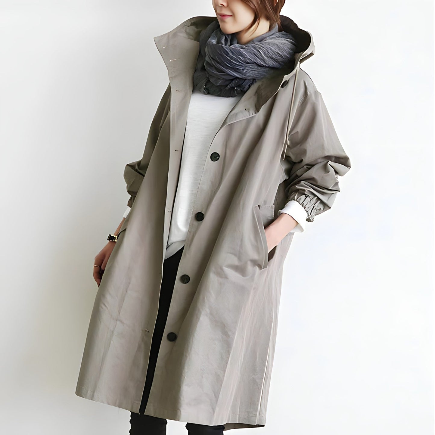Lena Hooded Trenchcoat